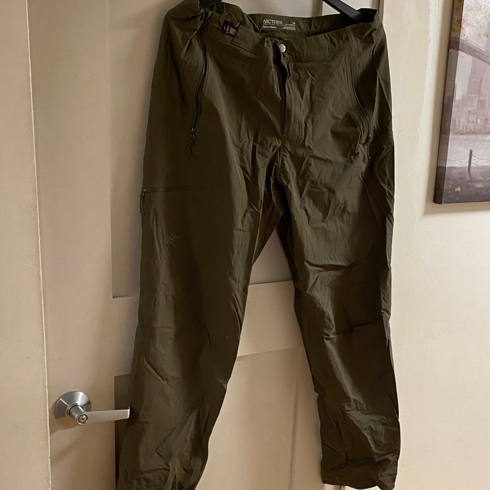 Arc'teryx Men's Olive Green Technical Cargo Pants